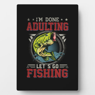 Fisher Art Let's Go Fishing Plaque