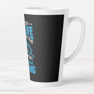 Fisher Art Most Of My Life I Spent Fishing Latte Mug