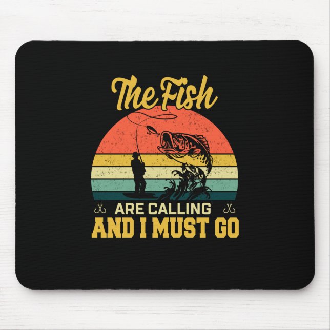 Fisher Art The Fish Are Calling Mouse Pad (Front)