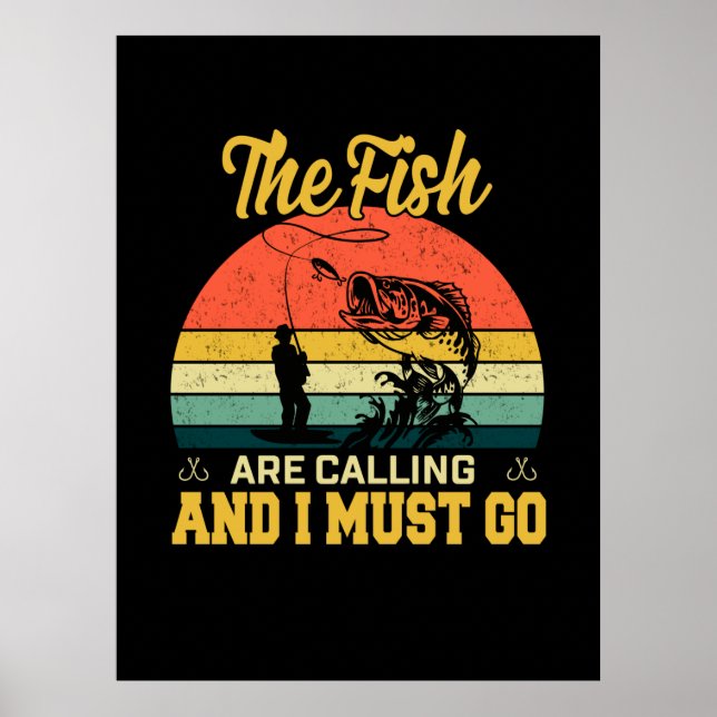 Fisher Art The Fish Are Calling Poster (Front)