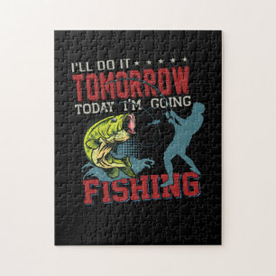 Fisher Art Today I Am Going Fishing Jigsaw Puzzle