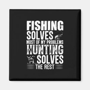 Fisher Fishing Solves Most Of My Problems Magnet