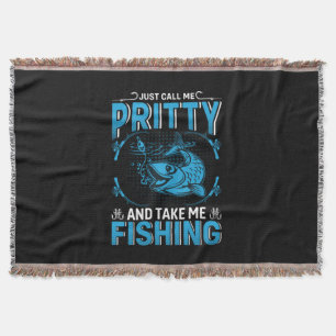 Fisher Gift Take Me Fishing Throw Blanket