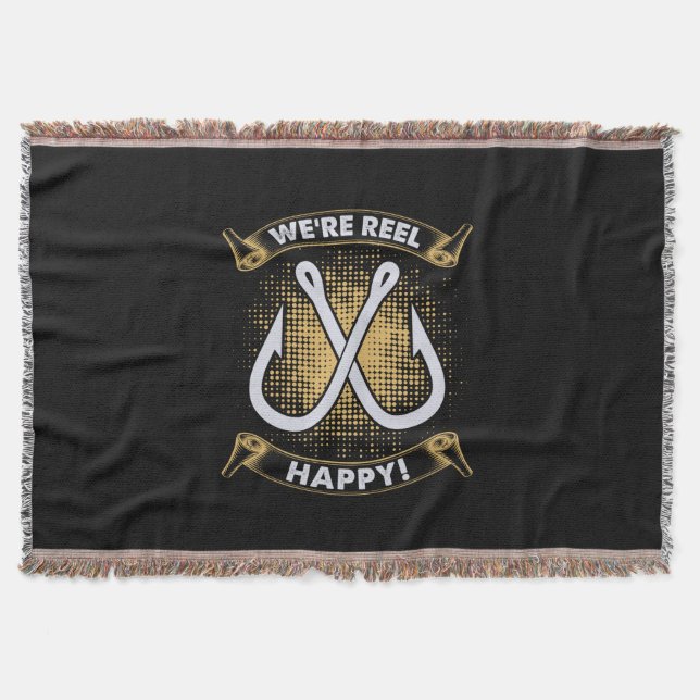 Fisher Gift We Are Happy Throw Blanket (Front)