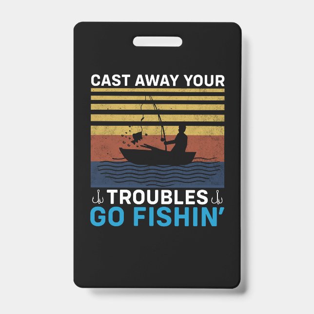 Fisher Go Fishing Badge (Front)