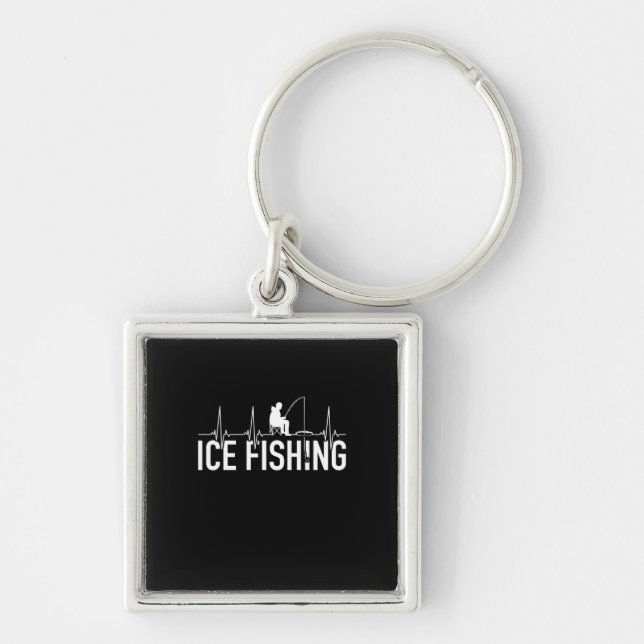 Fisher Ice Fishing Heartbeat Keychain (Front)