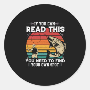 Fisher If You Can Read This Classic Round Sticker