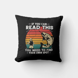 Fisher If You Can Read This Throw Pillow
