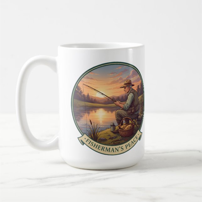 Fisher Man Relaxing mug gift (Gauche)