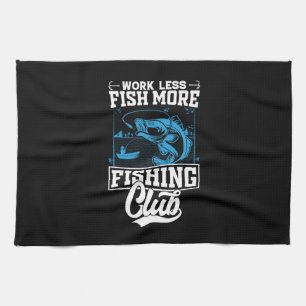 Fisher Work Less Fish More Kitchen Towel