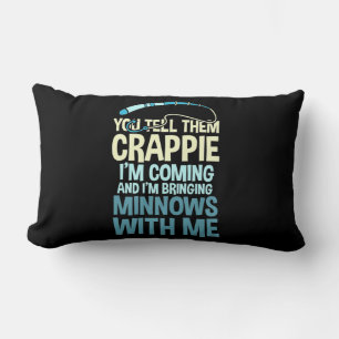 Fisher You Tell Them Crappie Lumbar Pillow