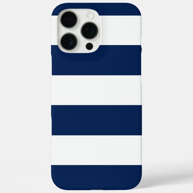 Fisherman Aesthetic Blue Striped  Case-Mate iPhone Case (Back)