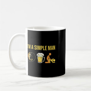 Fisherman - Angler Angling Fishing Im A Simple Man Coffee Mug