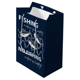 Fisherman Angler Birthday Fishing Medium Gift Bag