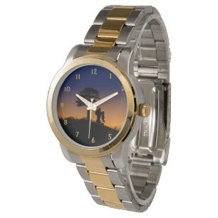 Fisherman at Dusk Gold Numbers Watch