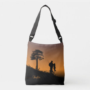 Fisherman at Dusk Personalized Crossbody Bag