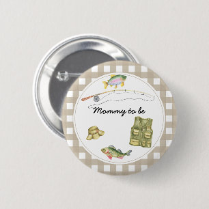 Fisherman Baby Shower - Mommy to be 2 Inch Round Button