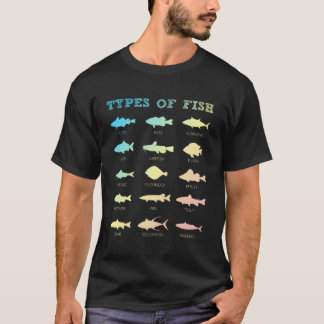 Fisherman Bass Catfish Trout Fishing Types Of Fish T-Shirt