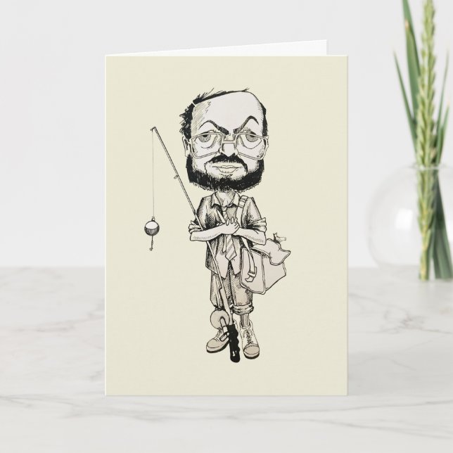 Fisherman Birthday card (Front)