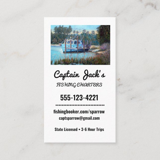 Fisherman Charter Company Carte de visite (Devant)