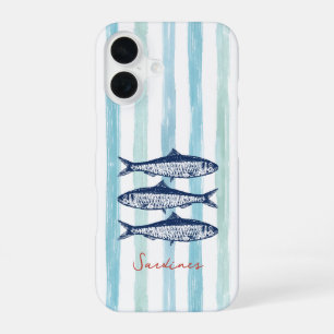Fisherman Core Sardines Stripes iPhone 16 Case