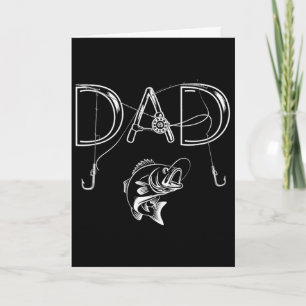 Fisherman Dad Fishing Enthusiast Fish Lover Daddy  Card