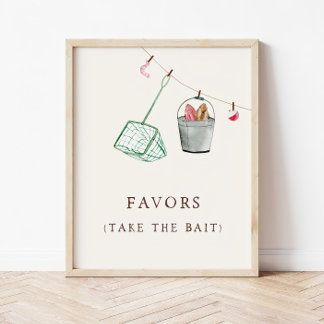 Fisherman Favours Sign Template | Editable Fishing