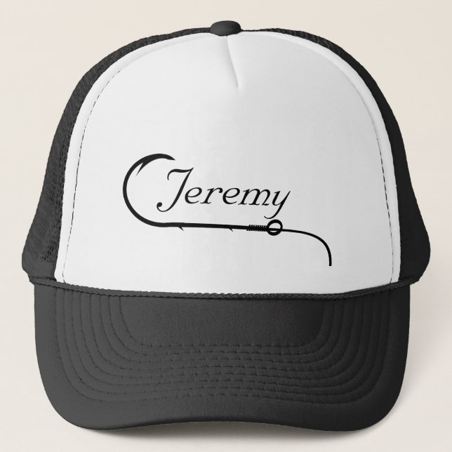 Fisherman Fishermen Fishing Hook For Him Trucker Hat (Front)