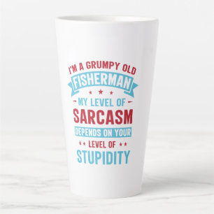 Fisherman Funny Sarcasm Novelty Humour Gift Latte Mug