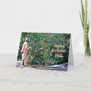 FISHERMAN- "HAPPY BIRTHDAY, DAD" (PHOTOG) CARD