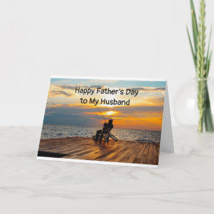 FISHERMAN/HUSBAND ON FATHER'S DAY WITH LOVE CARD