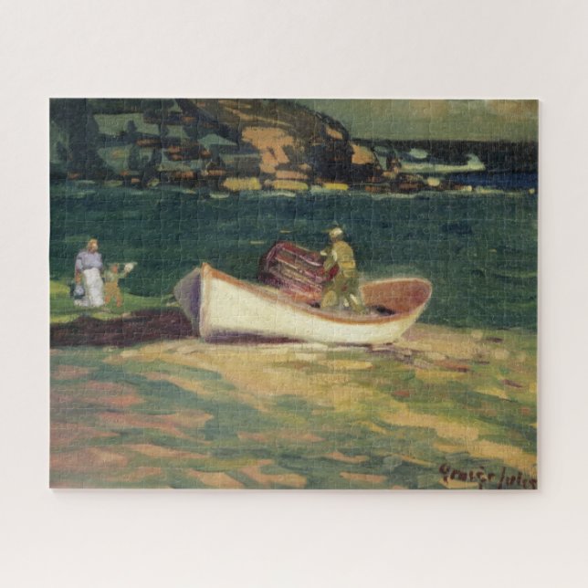 Fisherman in Cape Elizabeth (Maine, USA) Jigsaw Puzzle (Horizontal)