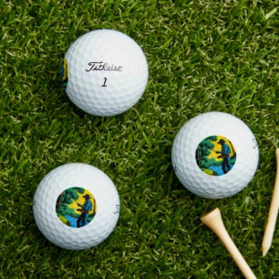 Fisherman on Riverbank  Golf Balls