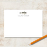 Fisherman Outdoors Fishing Bass Fish Custom Name Card<br><div class="desc">This design features a watercolor striped bass fish with space for a name/text below. Click the customize button if you would like to adjust the design elements and/or further modify the text! Variations of this design, additional colours, as well as coordinating products are available in our shop, zazzle.com/store/doodlelulu. Contact us...</div>
