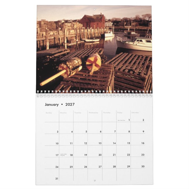 Fisherman Photography Calendar (Jan 2027)
