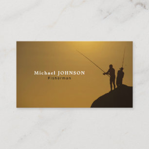 Fisherman Portrait, Fisherman, Fisher Business Car Card