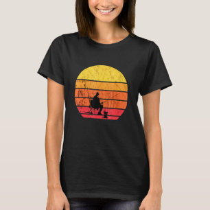 Fisherman Retro Vintage Sunset Fish Freshwater Fis T-Shirt