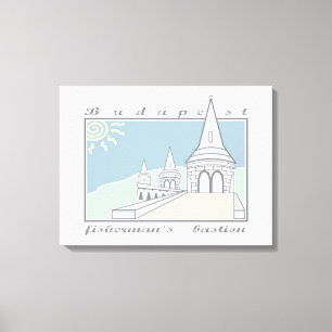 Fisherman´s Bastion, Budapest, Hungary, Magyar Canvas Print