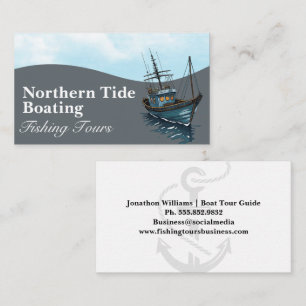 Fisherman’s Boat   Nautical Anchor Business Card