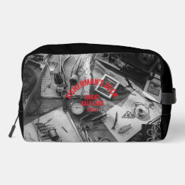 Fisherman’s Deck Black and White Dopp Kit