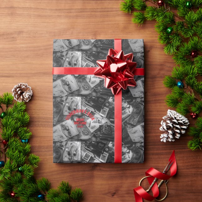Fisherman’s Deck Black and White Wrapping Paper (Holiday Gift)