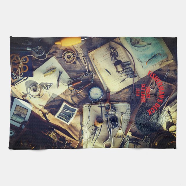 Fisherman’s Deck  Kitchen Towel (Horizontal)