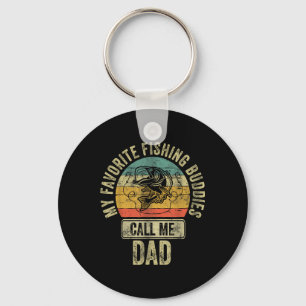 Fisherman Shirt My Favourite Fishing Buddies Call Keychain