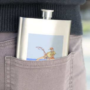 Fisherman stainless steel flask