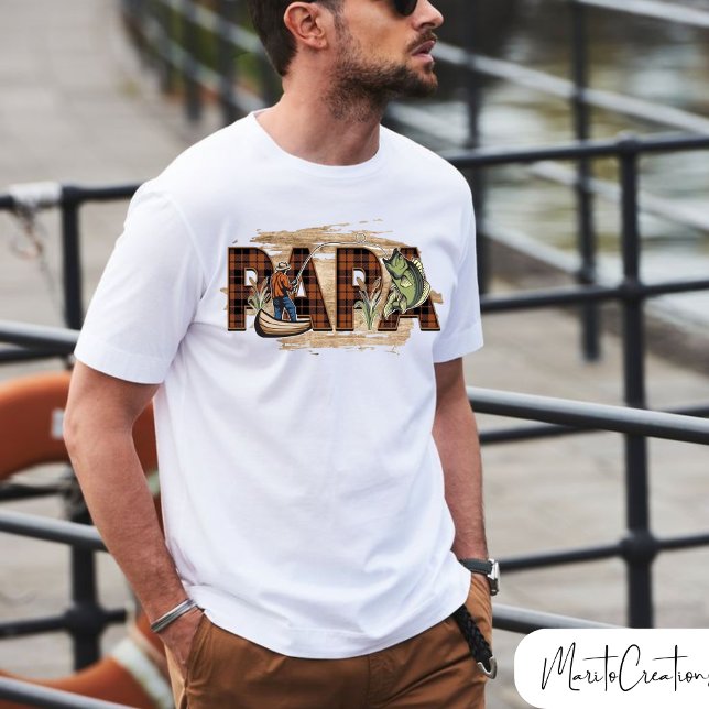 Fisherman T-shirt for dad, father's day, birthdays (Créateur téléchargé)