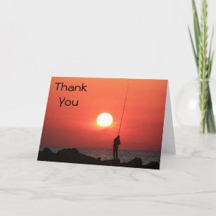 fisherman Thank You Note Card