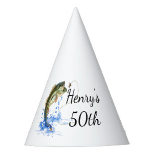 Fishermans 50th Birthday Party Party Hat