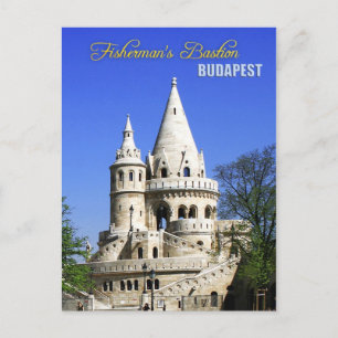 Fisherman's Bastion, Castle District, Budapest Postcard