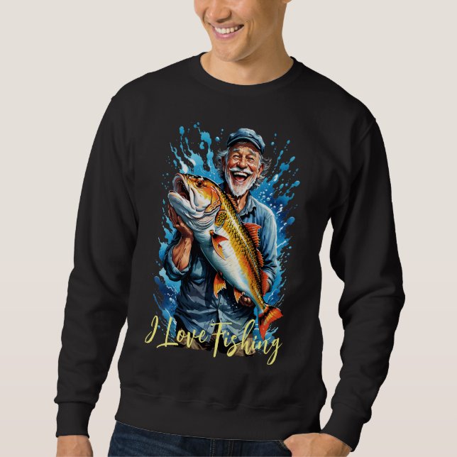 Fisherman's Big Fish Catch Sweatshirt (Front)