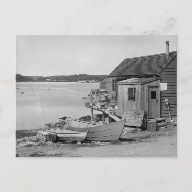 Fisherman's Cabin, 1900 Postcard (Front)